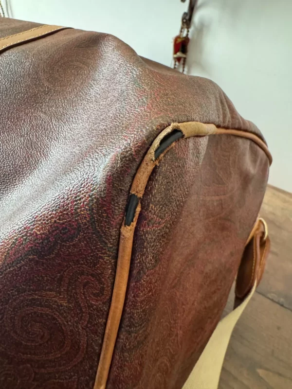 ETRO Milano, borsa da viaggio con manici e tracolla - immagine 10