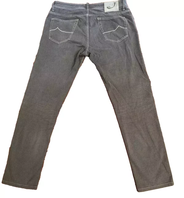 Jacob Cohen pantaloni in cotone+elastan Pied de poule grigio Taglia W35 - immagine 6