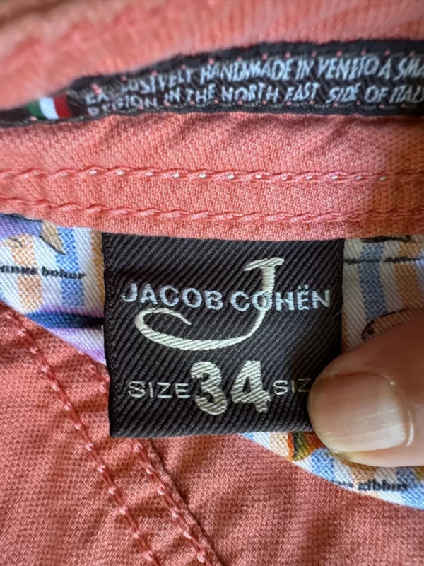 Jacob Cohen pantaloni in lino/cotone Colore corallo Taglia W35 - immagine 9